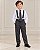 Conjunto Meninos Miss Cherry Rafael Suspensorio Preto - Imagem 1