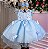 Vestido Marie Azul Bebe Jardim Encantado Laço - Imagem 1