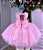 Vestido Marie Jardim das Borboletas Rosa Bebe Viviane - Imagem 3