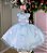 Vestido Marie Jardim das Borboletas Azul Bebe Viviane - Imagem 1