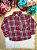Camisa Xadrez Henrique Vermelha e Azul Marinho Flanela/Flanelada Junina - Imagem 1