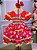 Vestido Bella Child Junino Festa Radiante Luxo Vermelho - Imagem 1