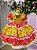Vestido Junino Mimadine Encantado Luxo Amarelo e Vermelho - Imagem 7