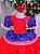 Vestido Junino Mimadine Arraia Florido Luxo Vermelho - Imagem 2