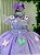 Vestido Marie Jardim Encantado Isis Luxinho Lilas - Imagem 4