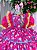 Vestido Bella Child Junino Luxo Rosa - Imagem 2