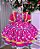 Vestido Bella Child Junino Luxo Rosa - Imagem 1