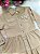Vestido Blogueirinha Sarja Inverno Natalia Marrom Camuflado - Imagem 2