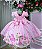 Vestido Giovanella/Giovanela Jardim das Borboletas Rosa Carla - Imagem 7