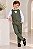 Conjunto Miss Cherry Social Leonardo Colete Verde Militar - Imagem 1