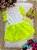 Vestido Blogueirinha Babado Rebeca Verde Neon - Imagem 3
