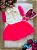 Vestido Blogueirinha Babado Rebeca Rosa Neon - Imagem 4