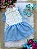 Vestido Blogueirinha Babado Rebeca Azul Bebe - Imagem 2
