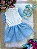 Vestido Blogueirinha Babado Rebeca Azul Bebe - Imagem 4