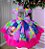 Vestido Mimadine Divertidamente Roxo e Verde - Imagem 4