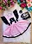 Romper/Vestido Princesa Belli Mundo Bita Rosa e Preto - Imagem 2