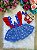 Romper/Vestido Princesa Belli Galinha Pintadinha Azul e Vermelho - Imagem 2