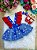 Romper/Vestido Princesa Belli Galinha Pintadinha Azul e Vermelho - Imagem 4