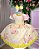 Vestido Menina Bonita Jardim Encantado Loise Amarelo - Imagem 1