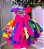 Vestido Mimadine Divertidamente Colorido - Imagem 5