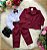 Conjunto Social Miss Cherry Jorge Terno Marsala - Imagem 2