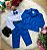 Conjunto Social Miss Cherry Jorge Terno Azul Royal - Imagem 3