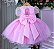 Vestido Marie Rosa Bebe Detalhes Tule - Imagem 3