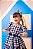 Vestido Banana Club Aline Xadrez Preto - Imagem 5