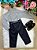 Conjunto Masculino Miss Cherry Social Listrado Com Calça Preto Caio - Imagem 3