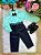 Conjunto Masculino Miss Cherry Social Verde Linho Com Calça Preta Henrique - Imagem 1
