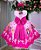 Vestido Infantil Temáticos Luxo Roblox Rosa - Imagem 5