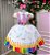 Vestido Marie Lapis Aquarela ABC Branco - Imagem 4
