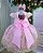 Vestido Marie Jardim Encantado Luxo Rosa Modelo 2 - Imagem 4
