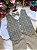 Conjunto Miss Cherry Luan Colete Xadrez Bege - Imagem 3