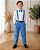 Conjunto Meninos Miss Cherry Leo Suspensorio Azul Serenity - Imagem 1