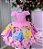 Vestido Tematico Mimadine Princesas Disney Rosa - Imagem 1