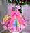 Vestido Tematico Mimadine Princesas Disney Rosa - Imagem 4