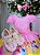 Vestido Tematico Mimadine Princesas Disney Rosa - Imagem 3