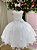 Vestido Juvenil Vila Lele Regata Flores Branco - Imagem 1
