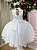 Vestido Juvenil Vila Lele Regata Flores Branco - Imagem 4