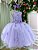 Vestido Juvenil Vila Lele Regata Flores Lilas - Imagem 1
