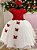Vestido Juvenil - Midi Vila Lele Sabrina Vermelho e Off - Imagem 2