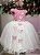 Vestido Juvenil - Midi Vila Lele Sabrina Rose e Off - Imagem 2