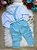Conjunto Miss Cherry Vitor Suspensorio Azul Bebe - Imagem 3