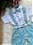 Conjunto Miss Cherry Gustavo Suspensorio Shorts Azul Bebe - Imagem 3