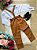 Conjunto Miss Cherry Vitor Suspensorio Marrom Teddy - Imagem 3