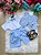 Conjunto Miss Cherry Bebe Colete Bernardo Azul Bebe - Imagem 2