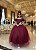 Vestido Enjoy Longo Gabriela Marsala - Imagem 1