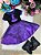 Fantasia Halloween Menina Bruxinha Roxa - Imagem 1