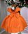 Vestido Ysa Kids Terracota Peito Perolas - Imagem 4